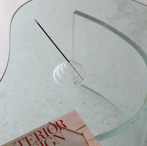Glass Meso Incense Holder - Clear