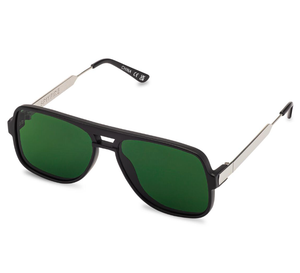 Orbital Sunglasses - Matte Black/Green