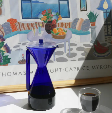 Glass Pour Over - Blue