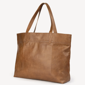 Bucket Tote - Brown Leather