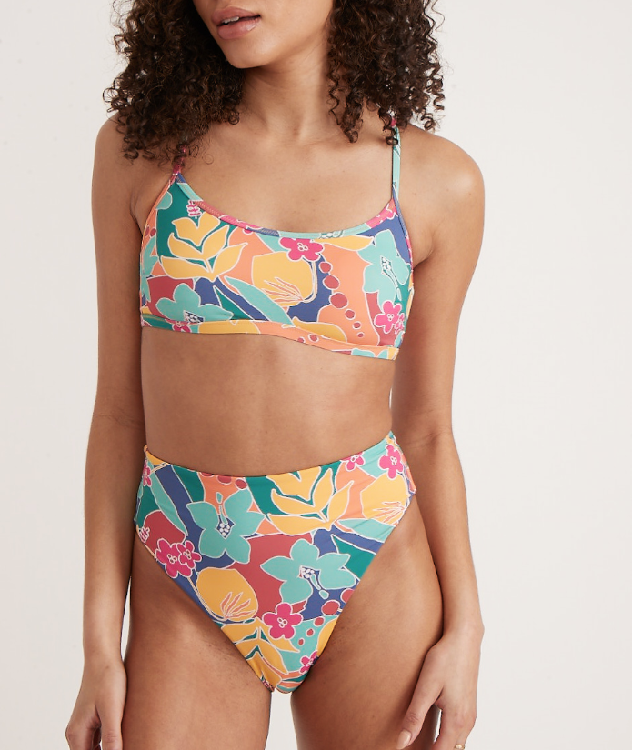Bondi Bikini Top - Hibiscus Floral