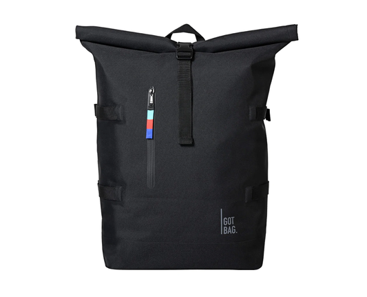 Roll Top Backpack - Black