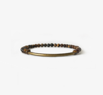 Tubular Bracelet - Gold Tiger Eye