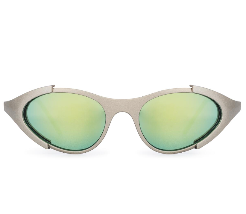 B List Sunglasses - Silver / Gold Mirror