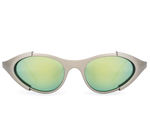 B List Sunglasses - Silver / Gold Mirror
