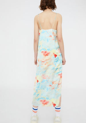 Strappy Maxi Dress - Marble Print