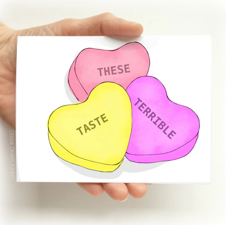 These Taste Terrible Valentines Card