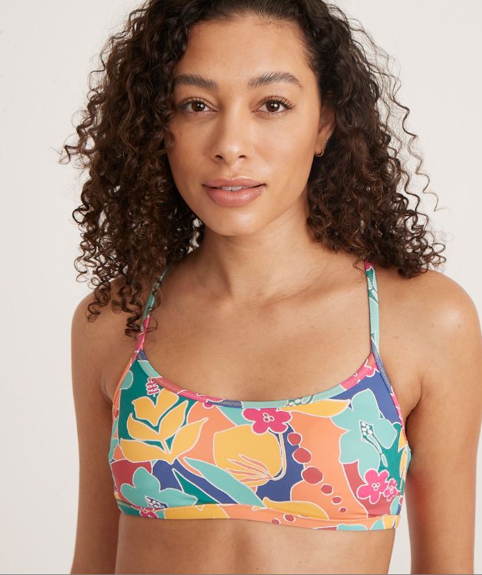 Bondi Bikini Top - Hibiscus Floral