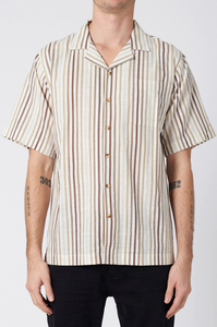 Bowler Shirt - Sand Stripe