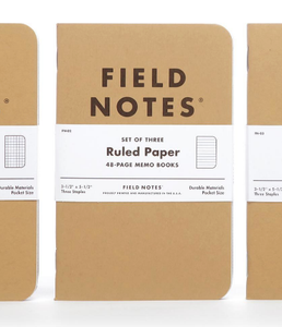 Kraft Ruled Notebooks - Field Notes