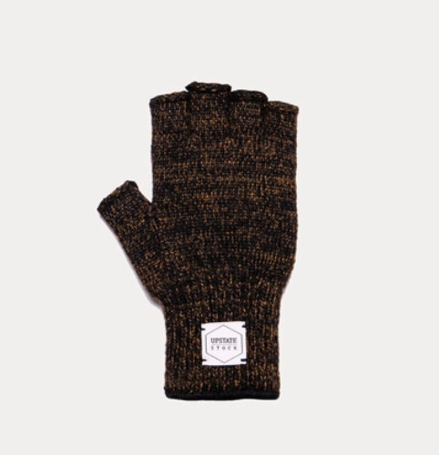 Rust Melange Fingerless Ragg Wool Gloves - L/XL – Genterie Supply Co.