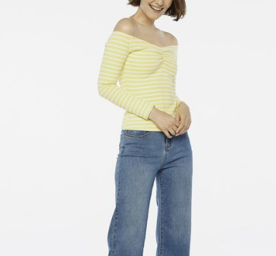 Striped Top - Yellow - Genterie Supply Co.