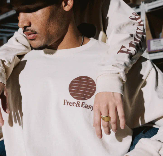 Three Palms LS Tee - Natural