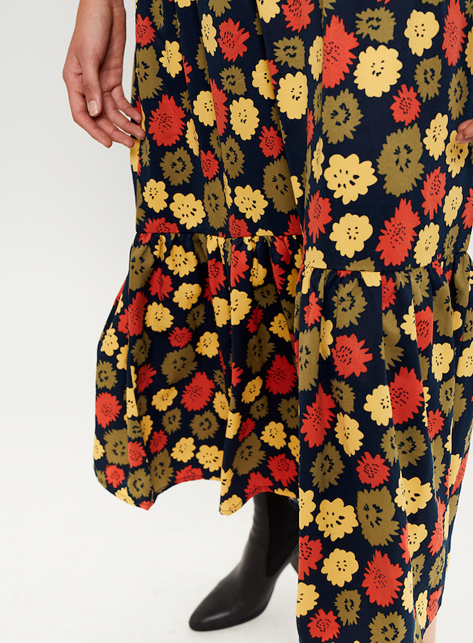 Flowy Maxi Dress - Floral