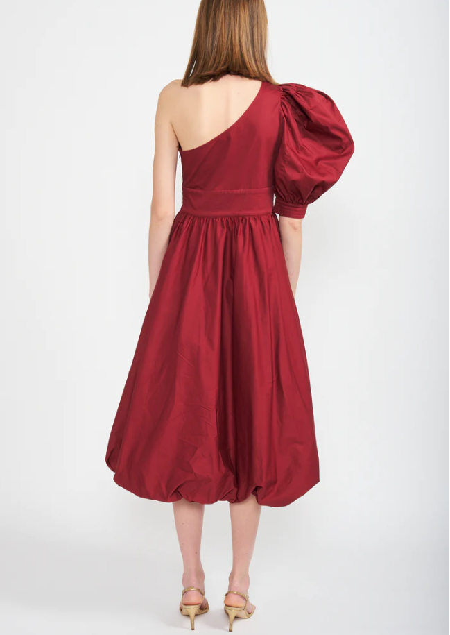 Cosima Midi Dress - Burgundy