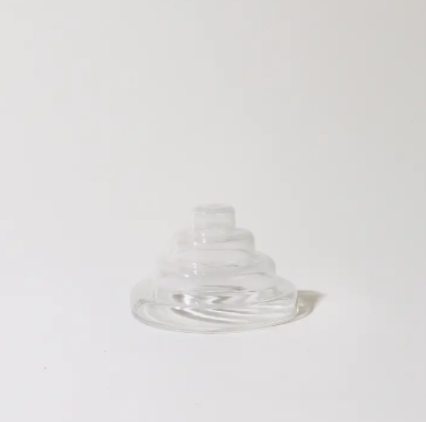 Glass Meso Incense Holder - Clear