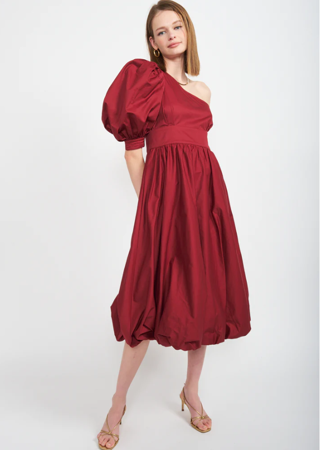 Cosima Midi Dress - Burgundy
