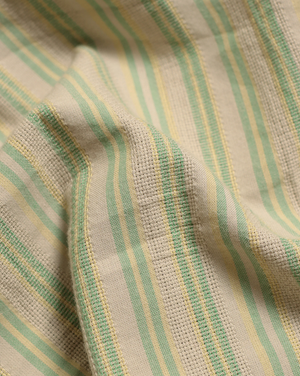 Selleck Shirt - Picchi Stripe Desert Turf Green