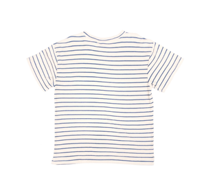 Men's Terry Tee - White/Navy