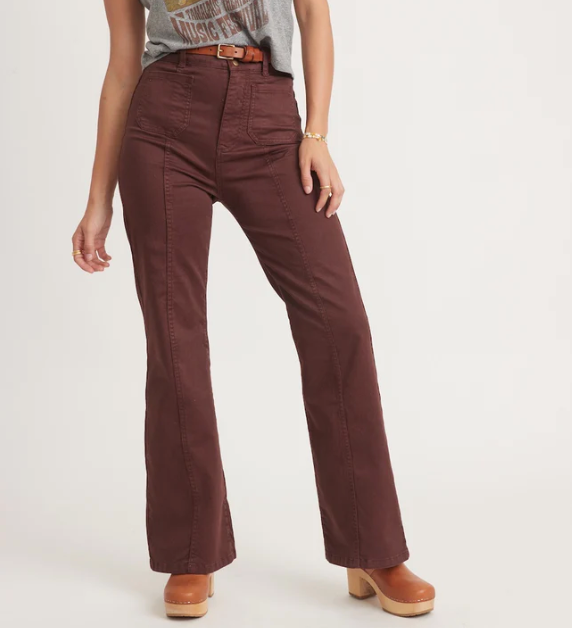 Perles Flare Pant - Bitter Chocolate