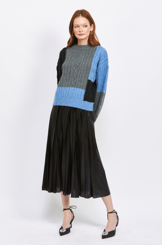 Elle Midi Skirt - Black