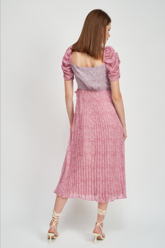 Annie Midi Dress - Lilac