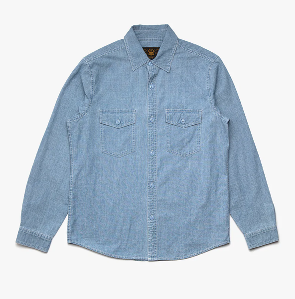 USN Chambray Shirt - Indigo Blue