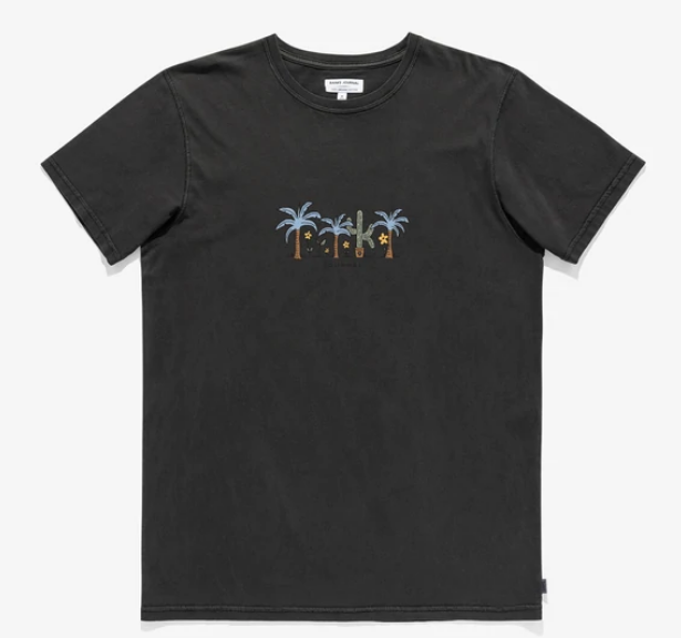 Twine Faded Tee - Dirty Black