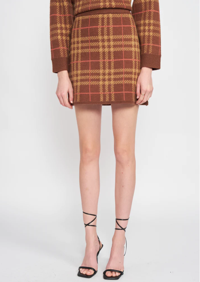Bronte Sweater Skirt - Taupe
