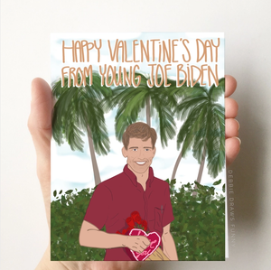 Young Joe Biden Valentine's Day Card