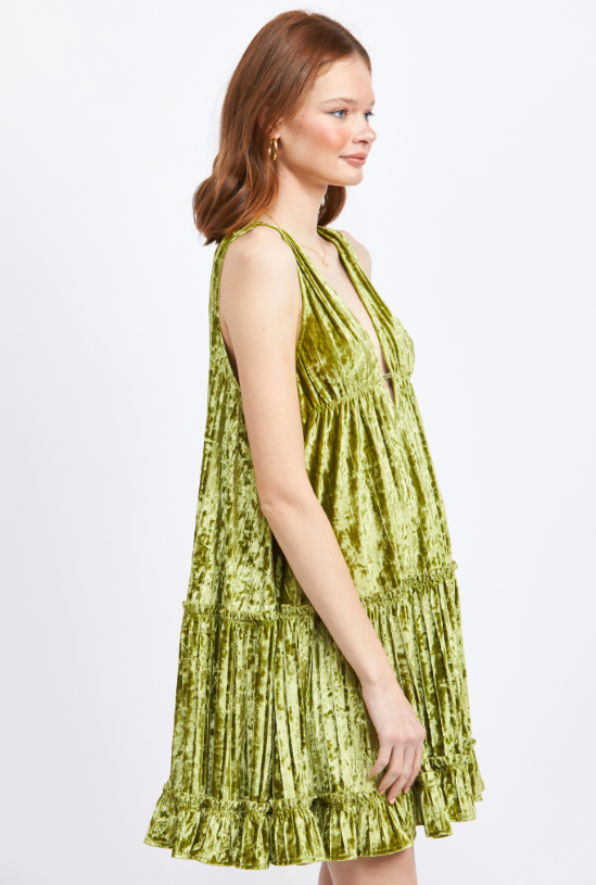 Madeleine Mini Dress - Green