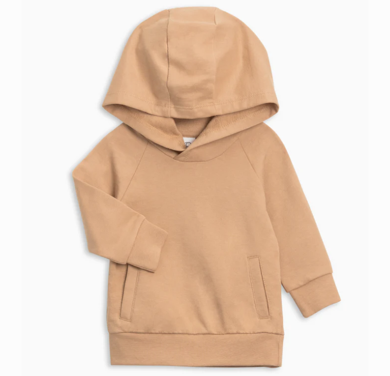 Ashland French Terry Hooded Pullover - Tan