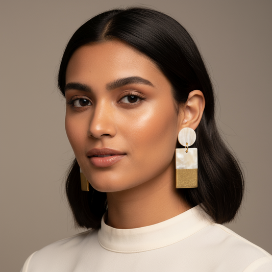 Gold Dipped Cabana Earrings