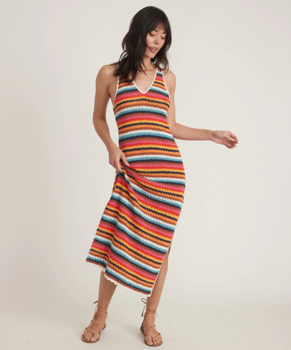 Viv Crochet Dress - Multi Stripe