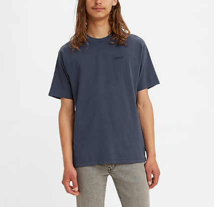 Red Tab Vintage Tee - Peacoat