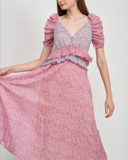 Lilac Annie Midi Dress