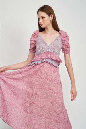 Annie Midi Dress - Lilac
