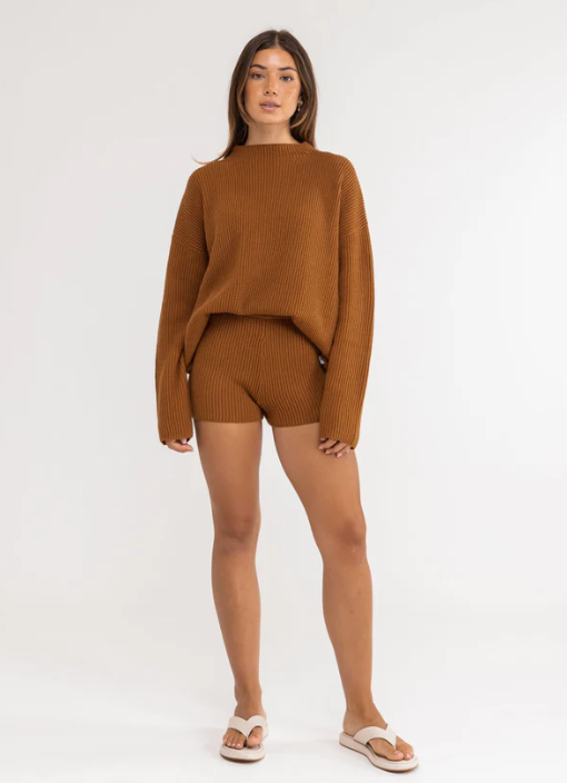 Classic Knit Short - Caramel