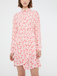 Mini Shirt Dress - Coral Floral