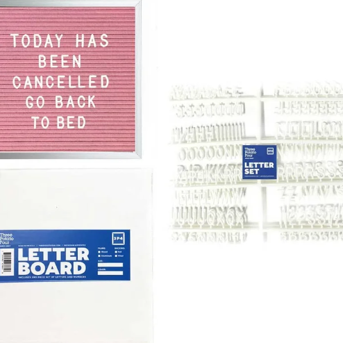 10 x 10 Letter Board - Pink