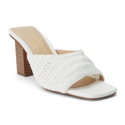 Layton Heeled Sandal - White