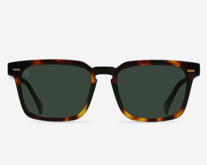 Adin Sunglasses - Kola Tortoise/Green Polarized