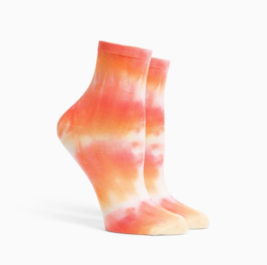 Women's Shibori Socks - Flamingo