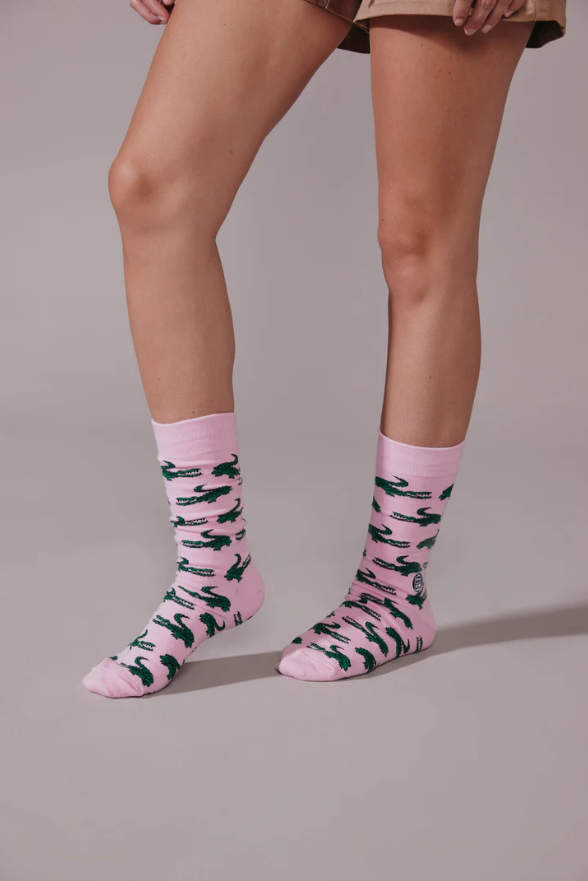Gator Pink Socks