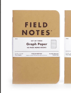 Kraft Graph Notebooks - Field Notes