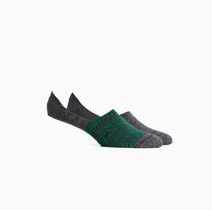 Men's Theo 2 Pack No Show Socks - Evergreen