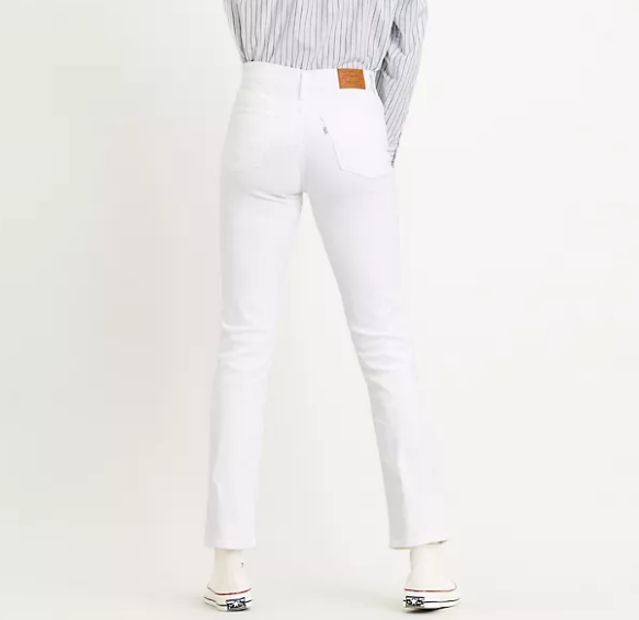 724 High Rise Straight Jeans - Western White