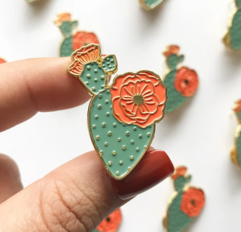 Mercedes Prickly Pear Enamel Pin