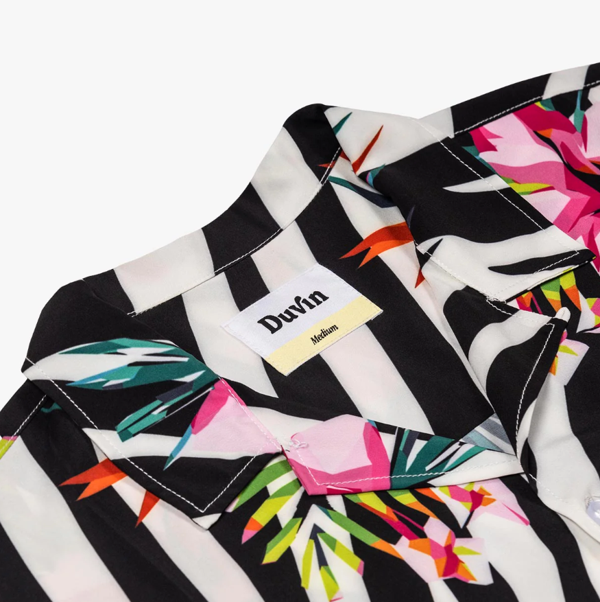 Zebra Floral Button Up Shirt