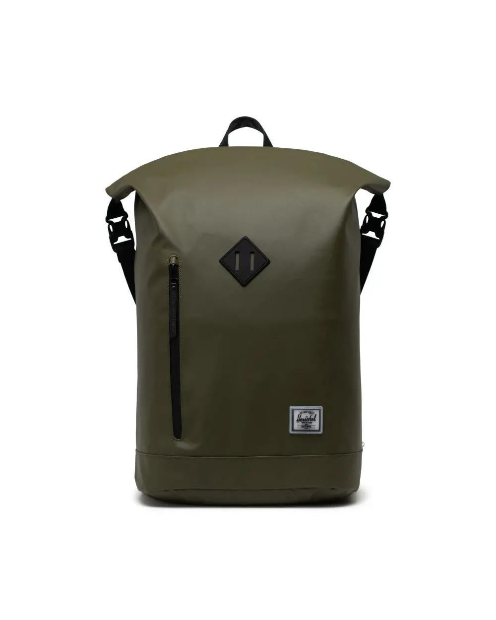 Roll Top Backpack - Ivy Green Weather Resistant